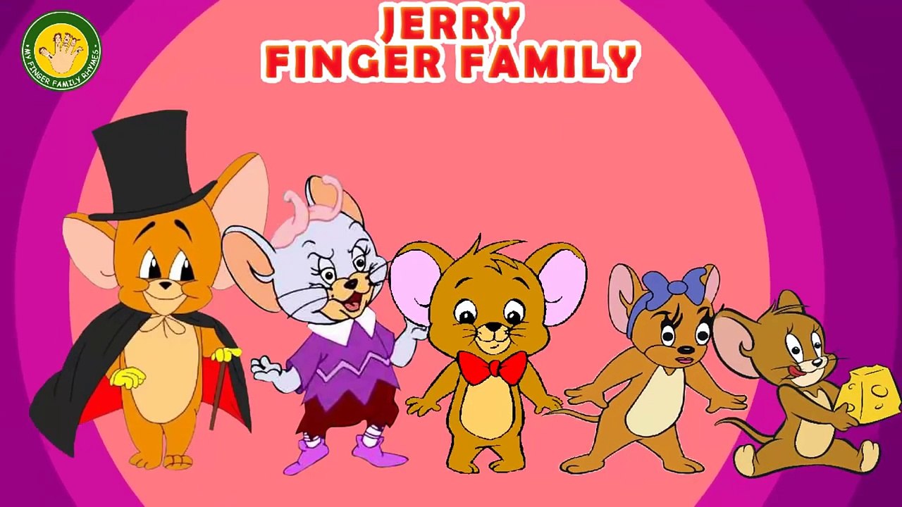 JERRY Finger Family ( Tom and Jerry) Nursery Rhyme By MY FINGER FAMILY RHYMES