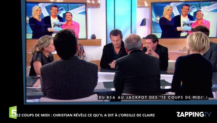 Les 12 coups de midi : Christian révèle ce qu’il a dit à l’oreille de Claire quand elle l’a battu