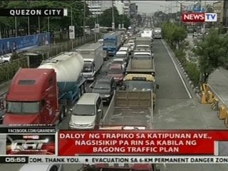 QRT: Daloy ng trapiko sa Katipunan Ave., nagsisikip  pa rin sa kabila ng bagong traffic plan
