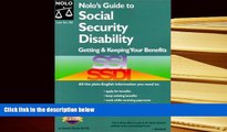 PDF [FREE] DOWNLOAD  Nolo s Guide to Social Security Disability: Getting   Keeping Your Benefits