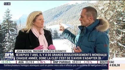 Forum de Davos: "On parle de protectionnisme, mais la communication et la production sont mondialisées", Jean-Pascale Tricoire - 18/01