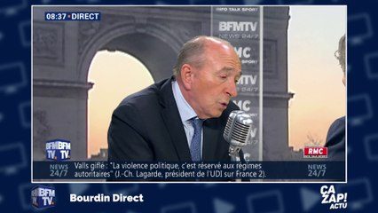 Gérard Collomb réagit à la gifle de Manuel Valls : "Je me suis fait entarter, je ne suis pas allé porter plainte !"