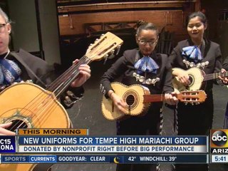 Tempe High School mariachi band gets official trajes uniform