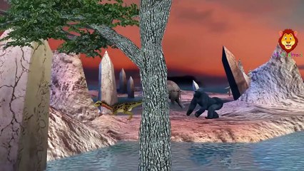 King Kong Vs Dinosaurs Finger Family Children Nursery Rhymes | Animals Finger Family Songs