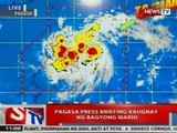 NTVL: PAGASA press briefing kaugnay ng Bagyong Mario