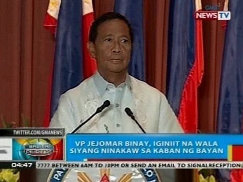 BP: VP Binay, iginiit na wala siyang ninakaw sa kaban ng bayan