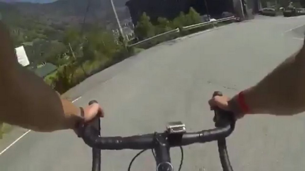 Chute du cycliste Joaquim Rodriguez