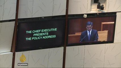 Hong Kong chief executive says no room for independence