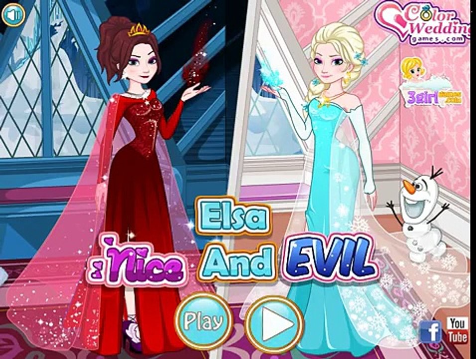 FROZEN ELSA BUENA CONTRA ELSA FROZEN MALVADA ELSA FROZEN NICE VS ELSA FROZEN EVIL