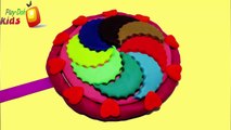 PLAY-DOH KIDS !! -Make lollipop rainbow frozen playdoh for peppa pig toys