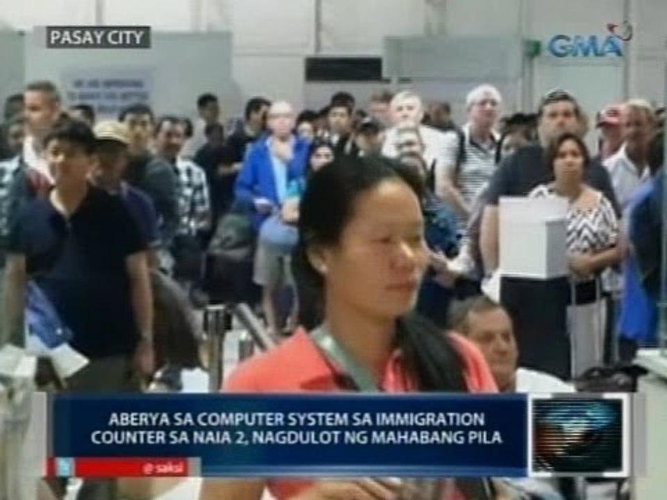 Aberya sa computer system ng immigration counter sa NAIA 2, nagdulot ng mahabang pila