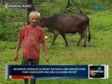 Ilang residente, bumalik sa danger zone sa Bulkang Mayon para asikasuhin daw ang kanilang kabuhayan