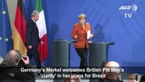 Merkel welcomes May's Brexit 'clarity', vows European unity