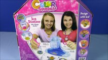 Color Splasherz Ice Station! DIY Color Changing Jewelry & Beads! Blind Bag Surprise!