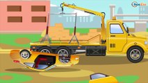 The Yellow Crane and The Truck - Little Cars & Trucks Construction Cartoons for children