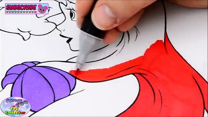 Disney Coloring Book The Little Mermaid Princess Ariel Episode Surprise Egg and Toy Collector SETC