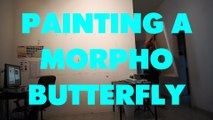 PAINTING A MORPHO BUTTERFLY - JESSE WAUGH ART VLOG