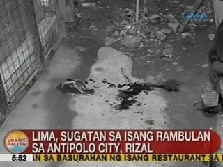 UB: 5 katao, sugatan sa isang rambulan sa Antipolo City, Rizal