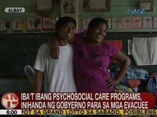 UB: Iba't ibang psychosocial care programs, inihanda ng gobyerno para sa mga evacuee sa Albay
