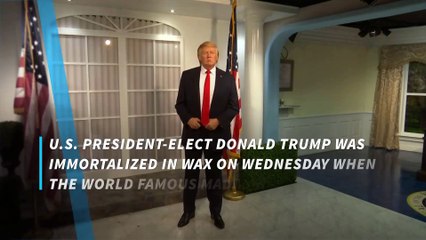 Madame Tussauds unveils new Trump wax figure