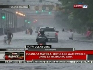 QRT: España sa Maynila, mistulang waterworld dahil sa matinding baha