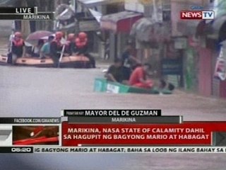 QRT: Marikina, nasa state of calamity dahil sa hagupit ng Bagyong Mario at Habagat