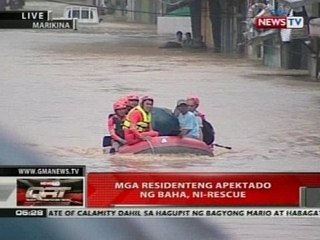 QRT: Baha sa loob ng ilang bahay sa Malanday, Marikina, abot-leeg