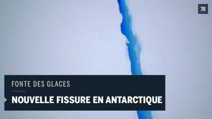 Une énorme fissure dans la banquise de l’Antarctique, filmée par un drone