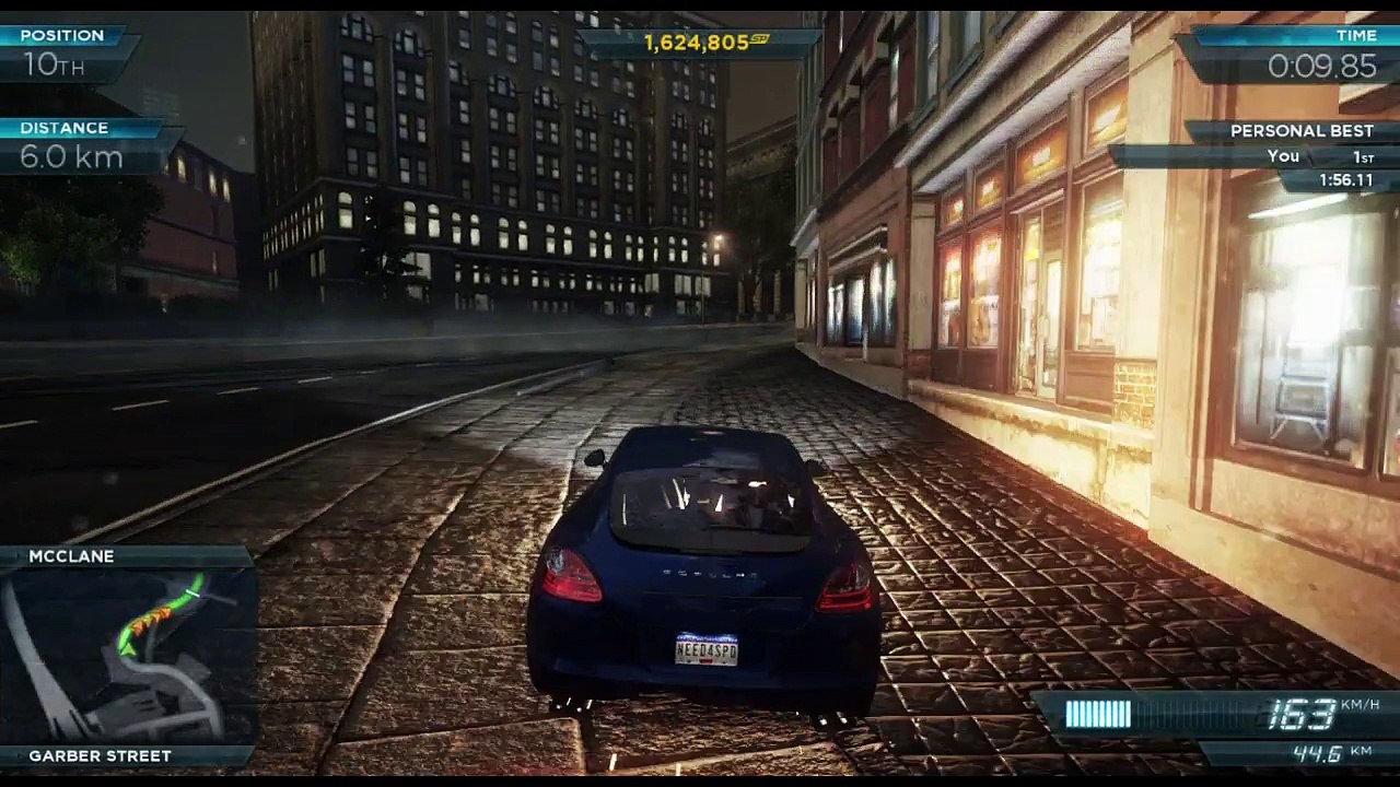 NFS Most Wanted 2012:Gameplay | Porsche Panamera Turbo S all races (PC HD)