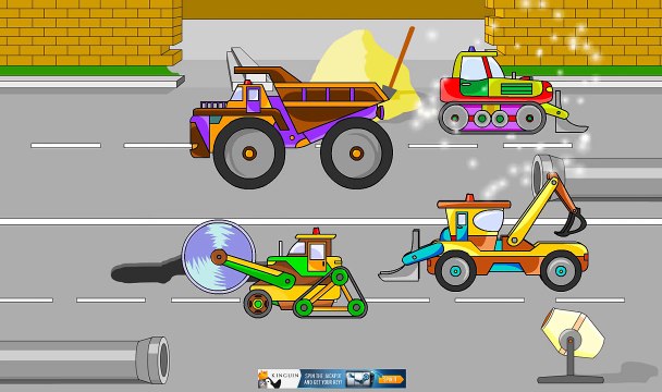 Мультик про машинки - собираем машину. Мультик про технику