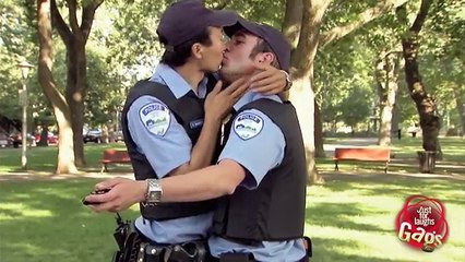 Gay Cops In Love Prank