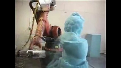 CNC Technology Machining World Amazing Modern Automatic Robots Sharpen Statues of Stone