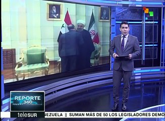 Pdte. de Irán se reúne con el primer ministro de Siria
