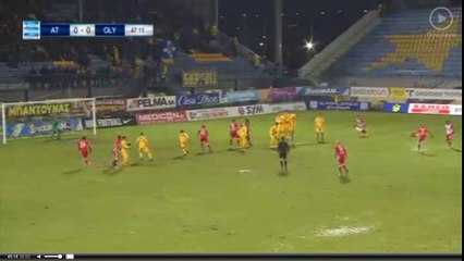 Αστέρας Τρίπολης - Ολυμπιακός 0-0 Φάουλ Φορτούνη λίγο εξω απο τα δοκάρια 18.01.2017