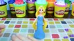 Elsa Anna Rapunzel Merida Cinderella Ariel Snow White Aurora Tiana Belle Disney Princess Play Doh 2