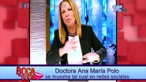 Doctora Ana María Polo se muestra tal cual en redes sociales