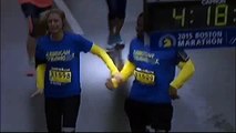 Bombing survivor Rebekah Gregory crosses marathon finish line