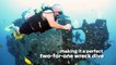 Scuba Diving Encounters: YO-257 Wreck — Oahu, Hawaii