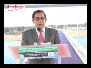 Inauguration du pont de Jacqueville / Discours du DG de la BADEA