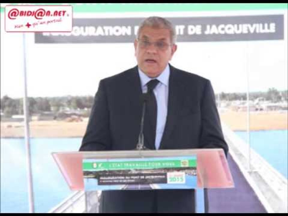 Inauguration du pont de Jacqueville / Discours du Premier Ministre d`Egypte