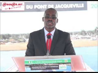 Inauguration pont de Jacqueville / Allocution du Maire de la ville