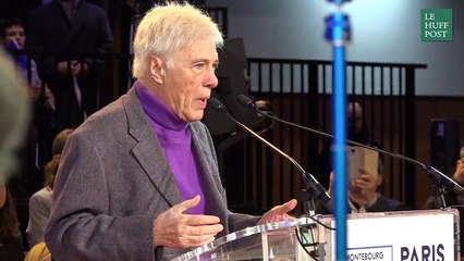 Guy Bedos est venu au Grand Meeting d'Arnaud Montebourg à Paris