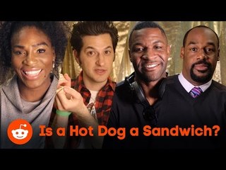 Is a hot dog a sandwich? Serena Williams, James Brown, and Ben Schwartz share their thoughts