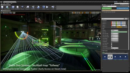 Silent Dev Stream: Tuebor Game - Unreal Engine: Skullball map Tollway