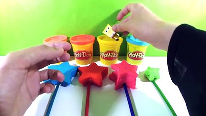 Sucettes Surprises Play Doh Bob Léponge, My little Pony, Hello Kitti, Ariel et Schtroumpfette .