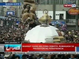 NTVL: Mahigit isang milyong deboto, rumagasa sa prusisyon ng Peñafrancia