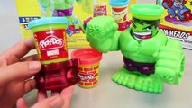 Play Doh Can Heads Marvel Hulk Iron Man Spiderman Captain America toy 플레이도우 어벤져스 폴리 뽀로로 타요 장난감 You