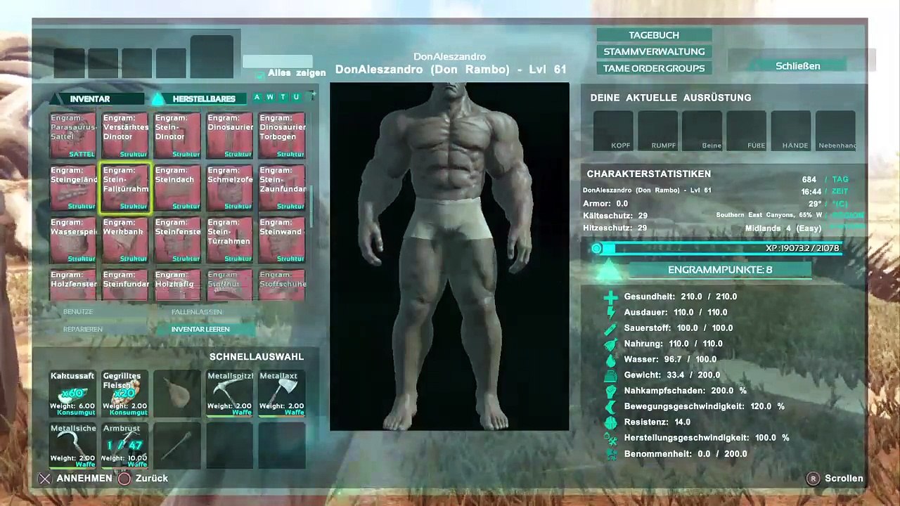 DonAleszandro's ARK Survival Evolved : ««-Überlebender Spartaner Don Rambo auf der ARK-»» (769)