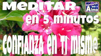 MEDITAR en 5 minutos. Confianza en ti mismo.
