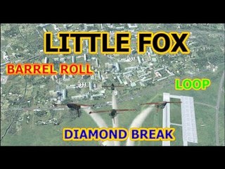 DCS World :  Little Fox  ฝึกซ้อมร่วมกับ Fox Rolling   ทำท่า barrel roll , LOOP ,  Diamond break